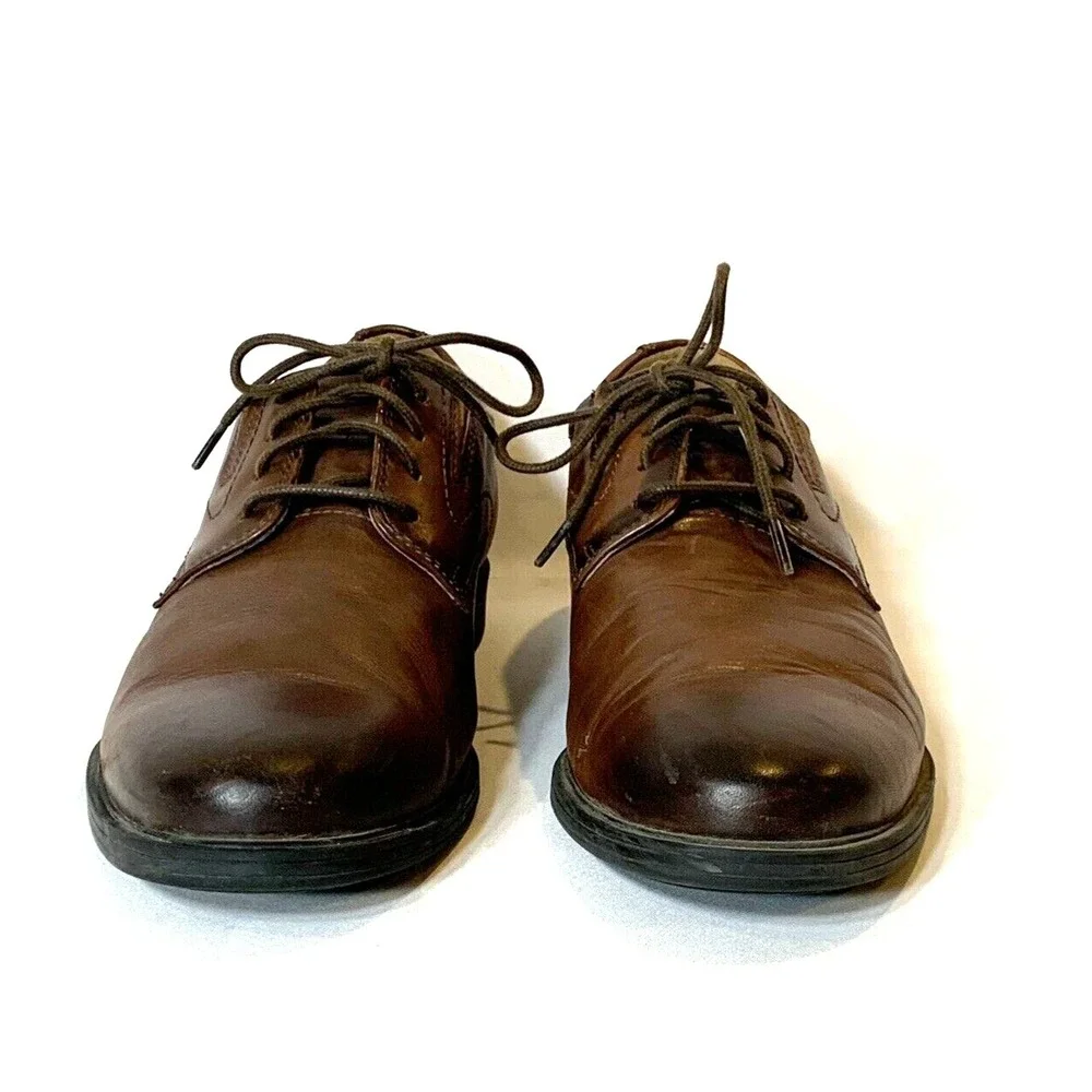 Clarks Shoes Mens 8.5 Oxfords Leather Brown Tan Extreme Comfort‎ Orthotic Insole